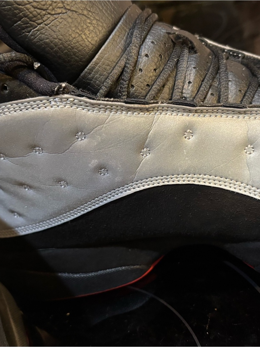 Nike Air Jordan 13 Retro Reflective Silver Infrared 23 696298-023 Size 11.5 - Picture 9 of 14
